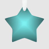 Emerald Green Star>kerstversiering Ornament (voorkant)