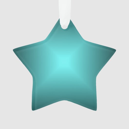 Emerald Green Star>kerstversiering Ornament (voorkant)