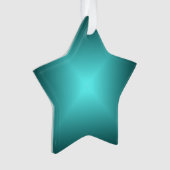 Emerald Green Star>kerstversiering Ornament (voorkant)