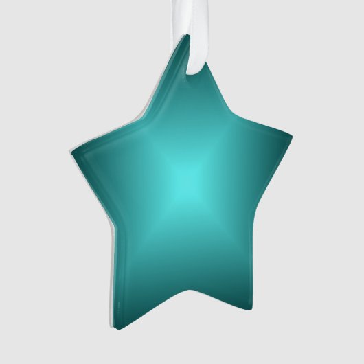 Emerald Green Star>kerstversiering Ornament (voorkant)