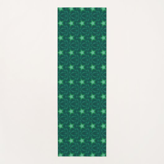 Emerald green star-oefening yogamat (Voorkant)
