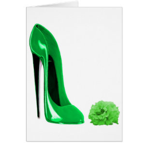 Emerald Green Stiletto Shoe en Roos