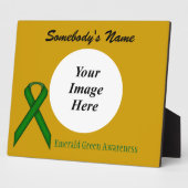 Emerald Green Stnd Ribbon Tmpl van K Yoncich Fotoplaat (Zijkant)
