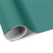 Emerald Green Stylish Chic Trendy Simple Modern Cadeaupapier (Rol Hoek)