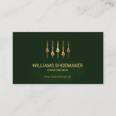 Emerald Green Stylish Gold Equalizer-panel Visitekaartje (Voorkant)