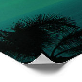 Emerald Green Sunset Poster (Hoek)