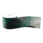 Emerald Green Swirls Grosgrain Lint (Spoel)