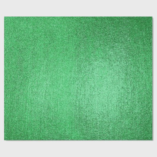 Emerald Green Tropica Intense Paint Linen Metallic Cadeaupapier (Vlak)