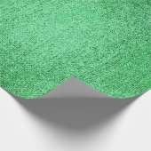Emerald Green Tropica Intense Paint Linen Metallic Cadeaupapier (Hoek)
