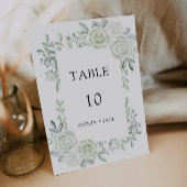 Emerald Green Trouwtafel Kaarten Sjabloon