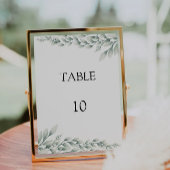 Emerald Green Trouwtafel Kaarten Sjabloon