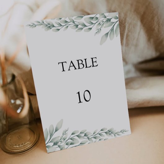 Emerald Green Trouwtafel Kaarten Sjabloon
