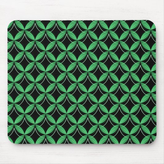 Emerald Green Uptown Glam Mousepad Muismat (Voorkant)