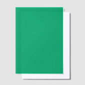 Emerald Green Vellum Overlay Sheet –  Uitnodigingen (Offset)