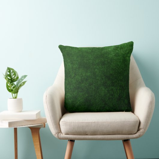 emerald green velvet textuur print kussen (Stoel)