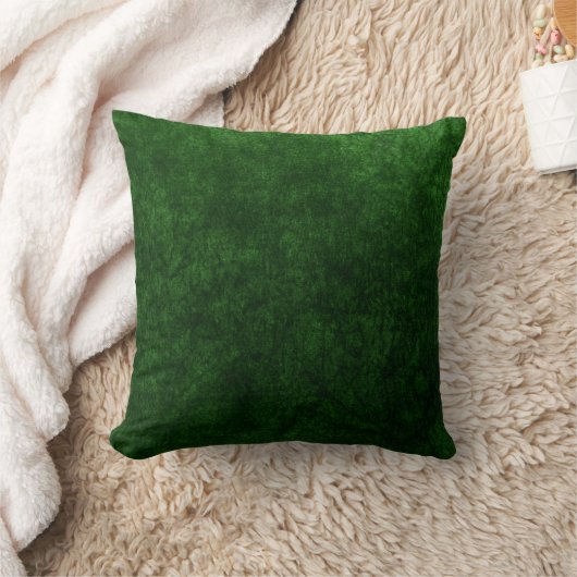 emerald green velvet textuur print kussen (Deken)