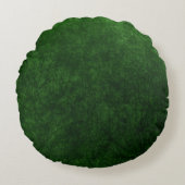 emerald green velvet textuur print rond kussen (Voorkant)