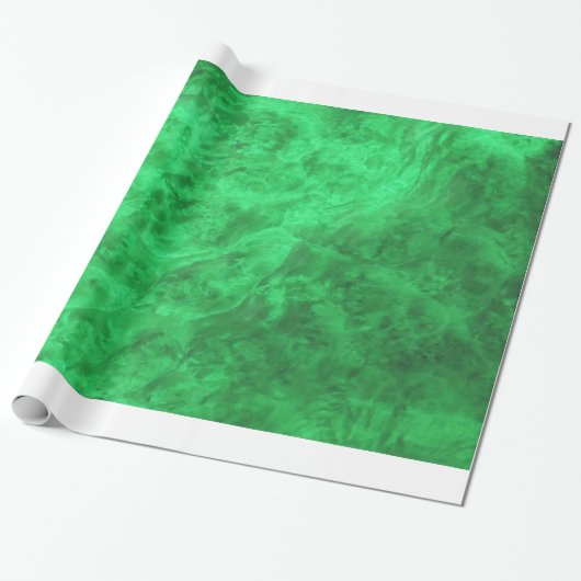 Emerald Green Velvet Wrapping Paper Cadeaupapier (Uitgerold)