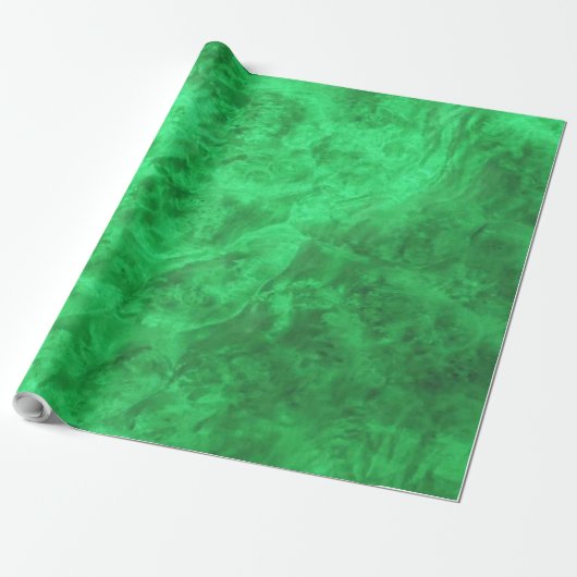 Emerald Green Velvet Wrapping Paper Cadeaupapier (Uitgerold)