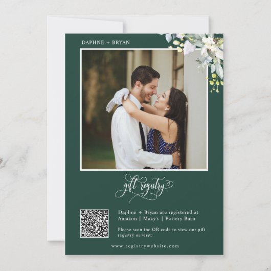 Emerald Green verlaat de QR-code van de Engagement Kaart (Achterkant)