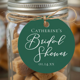 Emerald Green Vrijgezellenfeest Personalised Party Bedankjes Labels