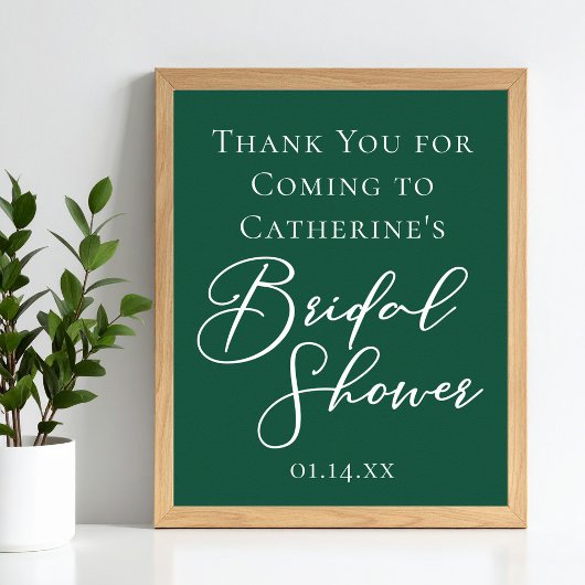 Emerald Green Vrijgezellenfeest persoonlijk welkom Poster