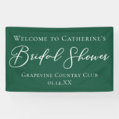 Emerald Green Vrijgezellenfeest persoonlijk welkom Spandoek (Horizontaal)