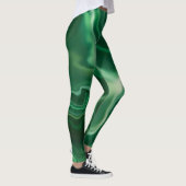 Emerald Green Water Marbling Spandex Leggings (Rechts)