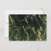 Emerald Green Waterverf Geode Barefoot Bride™ Kaart (Achterkant)