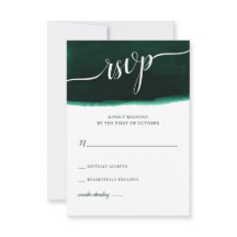 Emerald Green Waterverf Wedding