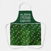 Emerald Green We gooien je een prettige kerst. Schort (Voorkant)