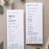 Emerald Green Wedding Ceremony Programma Sjabloon