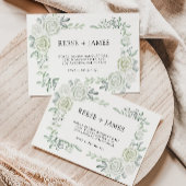 Emerald Green Wedding Envelope Adres Sjabloon