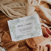 Emerald Green Wedding Envelope Adres Sjabloon