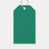 Emerald Green Wedding Favor Dank u Labels Cadeaulabel (Achterkant)