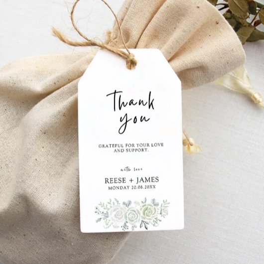 Emerald Green Wedding Favoriet Label Sjabloon, Cadeaulabel