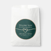 Emerald Green Wedding Favoriet Treat Bag Bedankzakje (Voorkant)