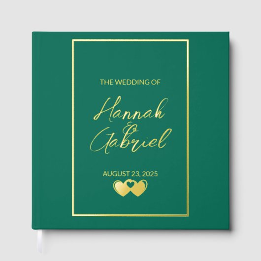Emerald Green Wedding Gastenboek (Voorkant)
