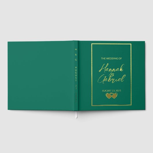 Emerald Green Wedding Gastenboek (Volledig)
