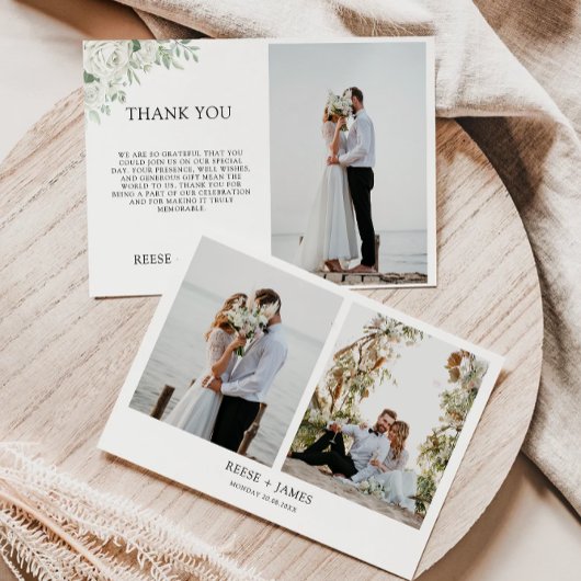 Emerald Green Wedding Hartelijk dank Kaart