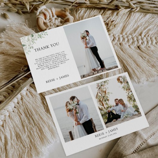 Emerald Green Wedding Hartelijk dank Kaart