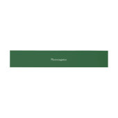Emerald Green Wedding Invitation Belly Band Uitnodigingen Wikkel (Vlak)