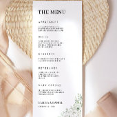 Emerald Green Wedding Menu Kaarten Sjabloon