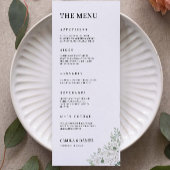 Emerald Green Wedding Menu Kaarten Sjabloon