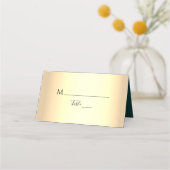 Emerald Green Wedding Place Card Plaatskaartje (Voorkant)