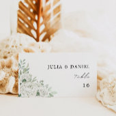 Emerald Green Wedding Place Cards Sjabloon
