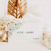 Emerald Green Wedding Place Cards Sjabloon