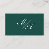 Emerald Green Wedding Place kaarten Plaatskaartje (Achterkant)
