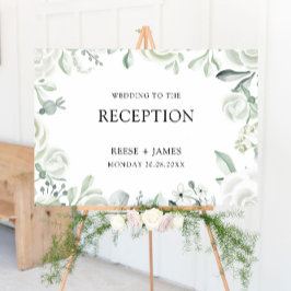 Emerald Green Wedding Receptie Welkomstbord Poster