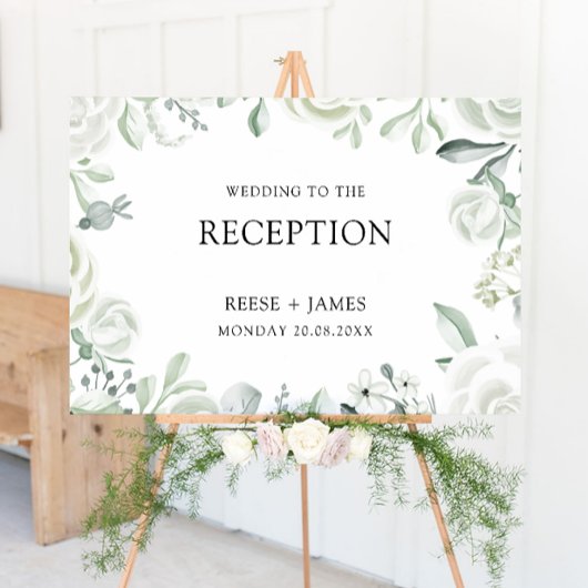 Emerald Green Wedding Receptie Welkomstbord Poster